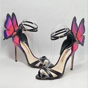 Sophia Webster Chiara Leather Butterfly Sandals size 37